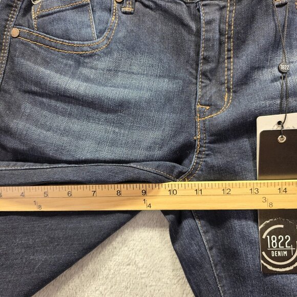 1822 Denim Bermuda Shorts Womens 6 Blue Vintage Stretch Classic Mid Rise Jeans - Picture 12 of 14